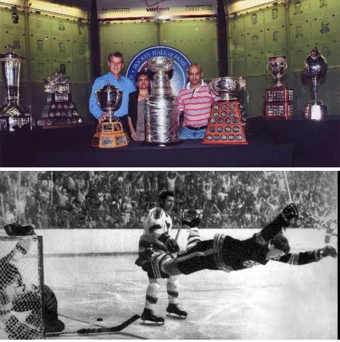 55 years ago today 🏒 

The most famous goal in hockey history 

#BobbyOrr #TheGoal #Boston #Bruins #NHL