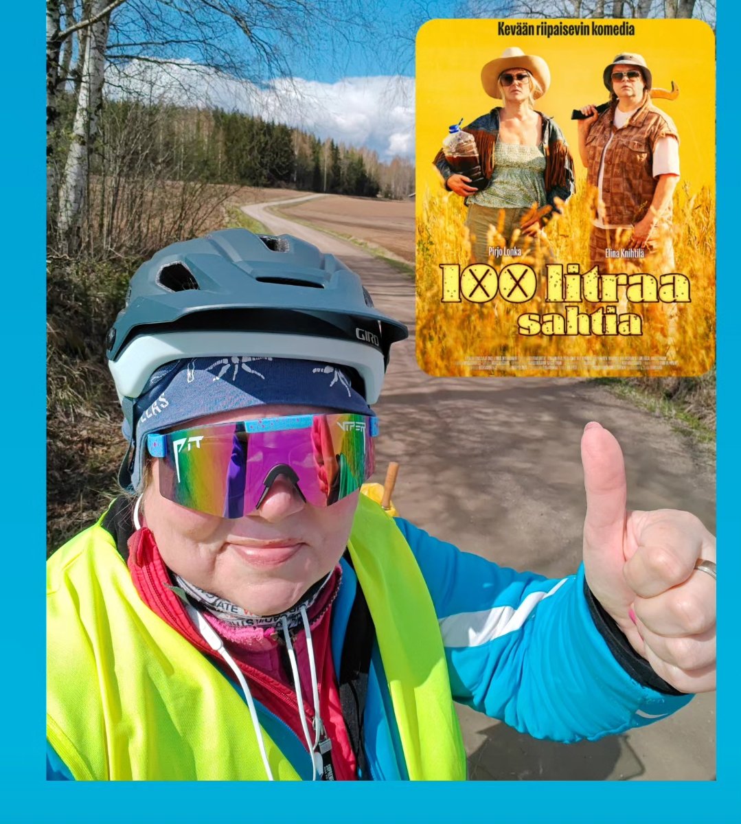 LiisaTyllinen's tweet photo. Lauantain ohjelma: pieni pyörälenkki (kiitos J maastopyörän kokeilusta) ja päälle 100 litraa sahtia.
#kilometrikisa #kilometrikisa2025 #unelmienliikuntapäivä #pyöräily #k-kino #kangasala #vehoniemi #elokuva #movie #cycling #sahti #sysmä #bicycle #saturdayfun https://t.co/Yp73NO5OB9