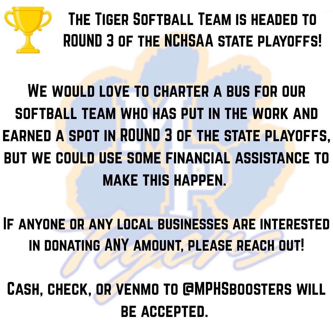 🚨MP fans and community…Tiger softball needs your help!!! @mptigerpride