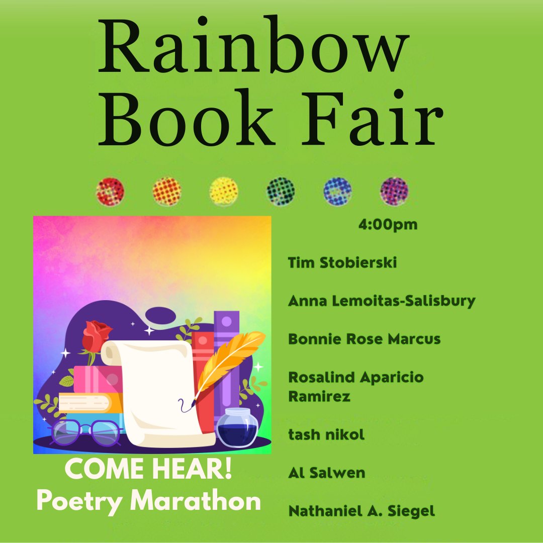 Come Hear Poetry Marathon! has hit their final hour for this year’s #Rainbowbookfair