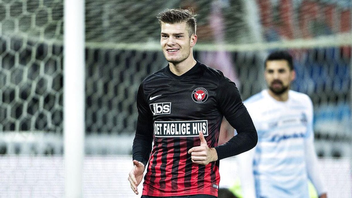actualtransfers's tweet image. Alexander Sørloth (€450k) - FC Groningen to FC Midtjylland (2017)