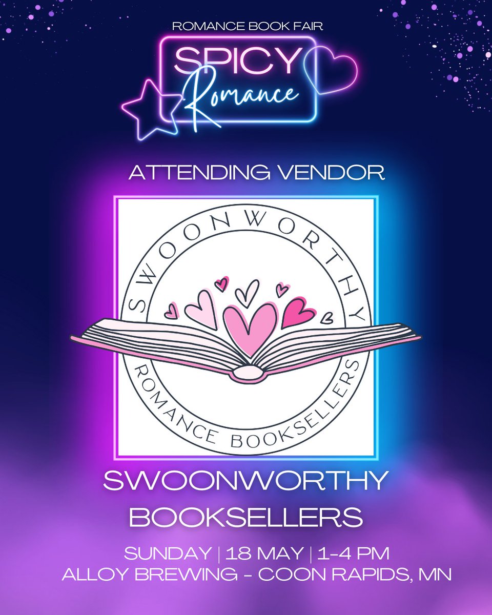 We can't wait for the upcoming Spicy Romance Book Fair at Alloy on Sunday May 18th!
While we wait, let's meet some of our vendors! 
* Hey Darling is a Latina Women Owned Romance Only Bookstore💋
* Swoonworthy Booksellers is a pop-up store with a curated 🩷 romance inventory!