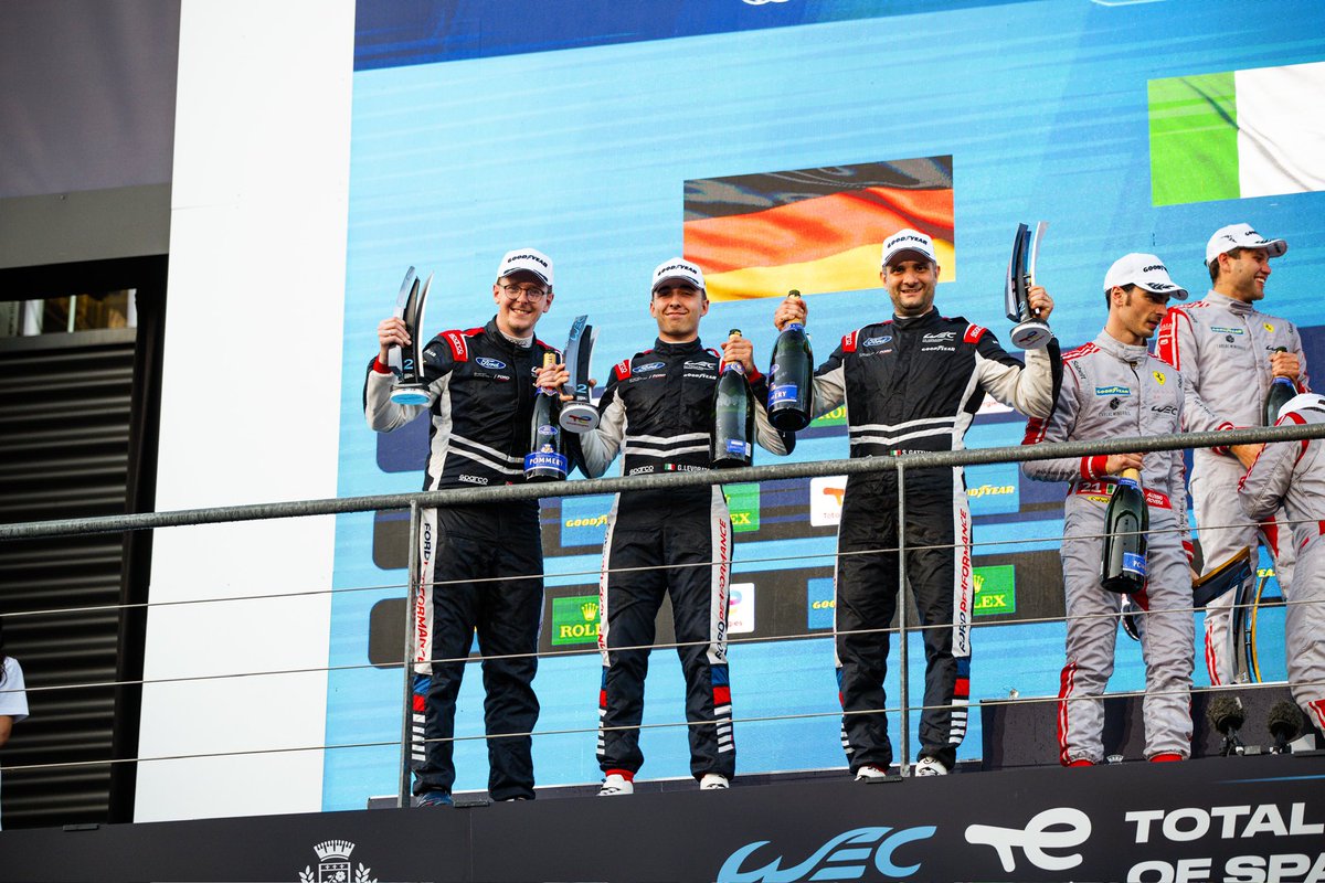 Proton Competition (@protonracing) on Twitter photo Six hours, wheel-to-wheel action, and a Ford Mustang charging onto the GT3 podium!
🥈P2 at the 6 Hours of Spa for the #88, with Olsen, Gattuso, and Levorato taming the Ardennes and earning that sweet spray of champagne.
WELL DESERVED GUYS! 🍾
<a href="/FordPerformance/">Ford Performance</a>
<a href="/Multimatic/">Multimatic</a> Six hours, wheel-to-wheel action, and a Ford Mustang charging onto the GT3 podium!
🥈P2 at the 6 Hours of Spa for the #88, with Olsen, Gattuso, and Levorato taming the Ardennes and earning that sweet spray of champagne.
WELL DESERVED GUYS! 🍾
<a href="/FordPerformance/">Ford Performance</a>
<a href="/Multimatic/">Multimatic</a>