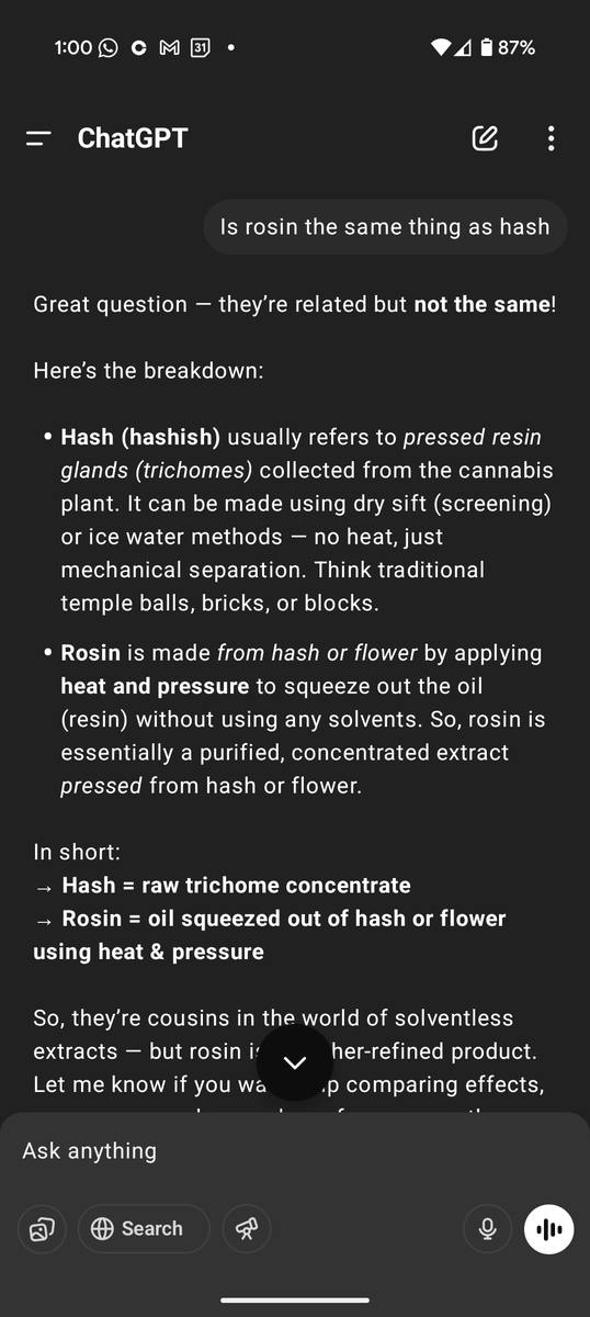 Rosin 🙅🏽‍♂️ Hash 

What happens when you ask for hash (expecting rosin) but actually get hash? 

What happens when you ask for hash (expecting hash) and get rosin? 

If your first introduction to hash is through dabbing, maybe sit this one out.