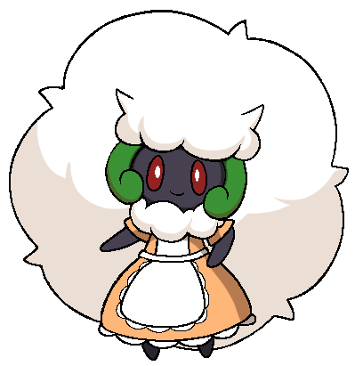 knaxley's tweet image. Whimsicott doodle (@BIackestSheep ) for Maid Day