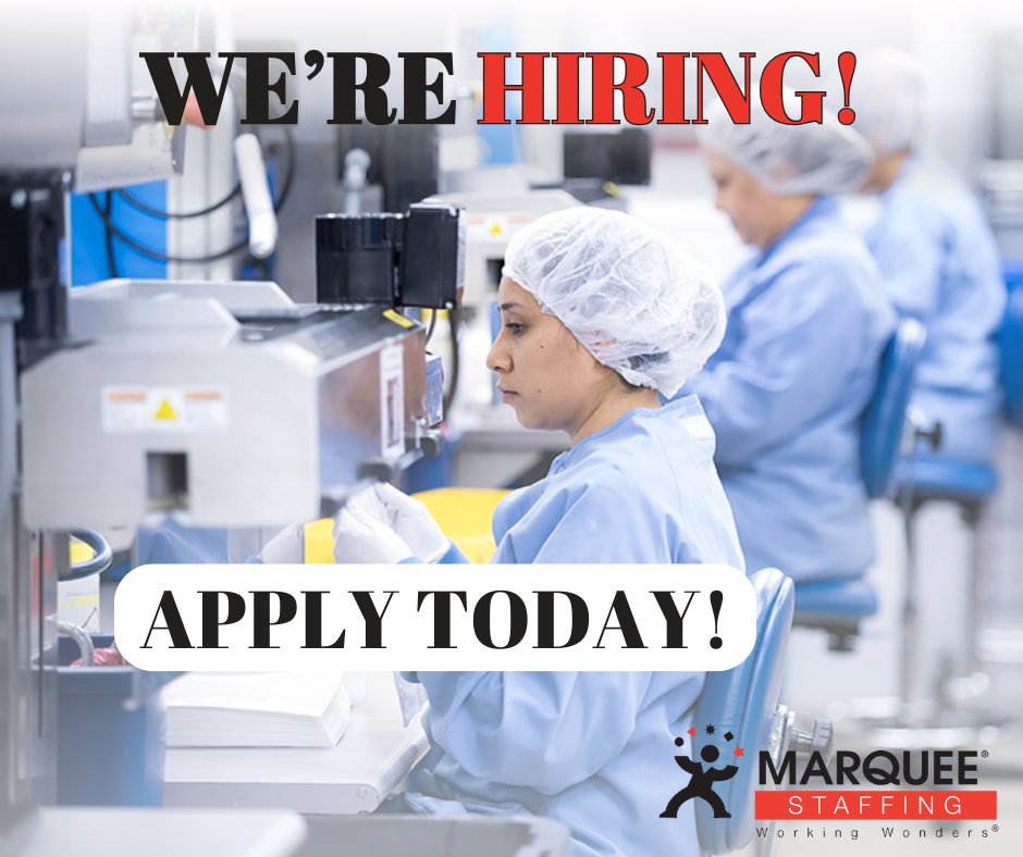 Marquee Staffing is partners with multiple medical device companies throughout Southern California! Reach out to our team of recruiters today to inquire!

📞(949) 222-6430
📞(760) 438-4405

You can also view our job board for open roles: jobs.marqueestaffing.com