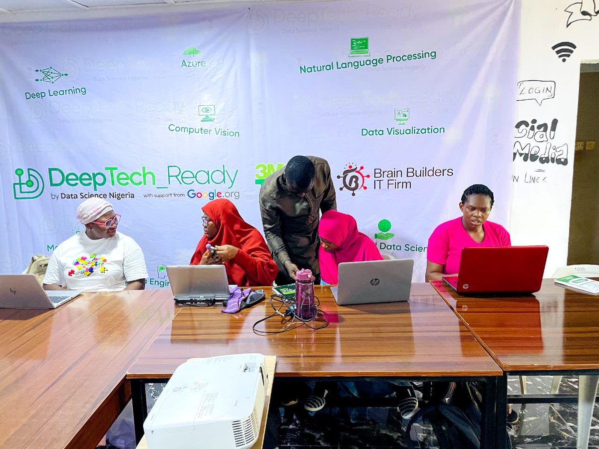 Brain Builders I.T Firm (@brainbuilderit) on Twitter photo Today marks an important milestone as our participants concluded another productive session in the comprehensive <a href="/DeepTech_Ready/">DeepTech_Ready Program</a> for the Data Science and Machine Learning learners.
Our partnership program with <a href="/3MTTNigeria/">3MTT Nigeria</a> and Data Science Nigeria, which commenced last week, Today marks an important milestone as our participants concluded another productive session in the comprehensive <a href="/DeepTech_Ready/">DeepTech_Ready Program</a> for the Data Science and Machine Learning learners.
Our partnership program with <a href="/3MTTNigeria/">3MTT Nigeria</a> and Data Science Nigeria, which commenced last week,