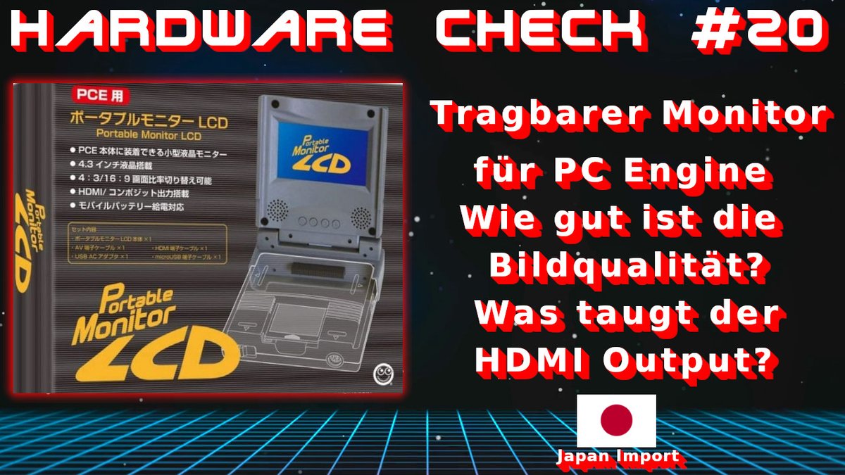 nuclearnightmar's tweet image. Heute um 20:15 Uhr gibts eine neue Folge #HardwareCheck auf meinem #Retrogaming #YoutubeKanal
Diesmal mit dem Portable Monitor von @ColumbusCircleC für die #PCEngine
Wie gut ist die Qualität?
Video erscheint pünktlich da vor produziert!
#YouTubeGaming #importgaming
