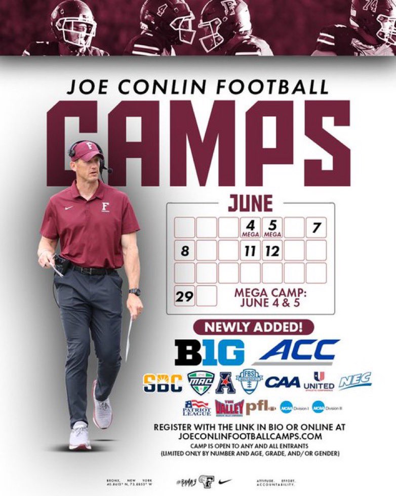 Kayden “Killa K” Lewis (@kaydencl0) on Twitter photo Thank you <a href="/Coach_DiRi/">Andrew DiRienzo</a> and <a href="/FORDHAMFOOTBALL/">Fordham Football</a> for inviting me to the Fordham University football camp go Rams! Thank you <a href="/Coach_DiRi/">Andrew DiRienzo</a> and <a href="/FORDHAMFOOTBALL/">Fordham Football</a> for inviting me to the Fordham University football camp go Rams!