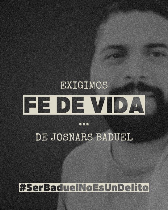 eldiario's tweet image. #10May | @AndreinaBaduel, hermana del preso político Josnars Baduel, exigió una fe de vida de su hermano tras haber conocido rumores sobre su presunta muerte.

A través de su cuenta en X, Andreína Baduel indicó que se dirigió a la cárcel de El Rodeo I, en Miranda, donde está