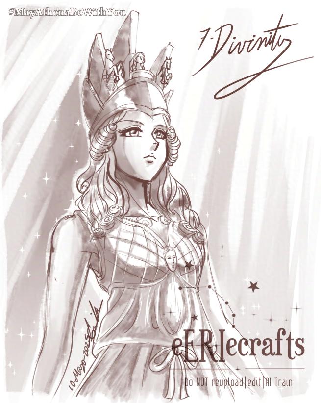 eERIecrafts's tweet photo. Day 7- Divinity #MayAthenaBeWithYou #STSMayChallenge
Mi Athena mitológica basada en la estatua del Santuario ☺️
A ver si puedo ponerme al corriente este finde con los demás prompts ;_;
#SaintSeiya #Athena #atenea #聖闘士星矢 #CDZ #stsfanwork #art #eeriecraftsart https://t.co/OmXGlDthnS