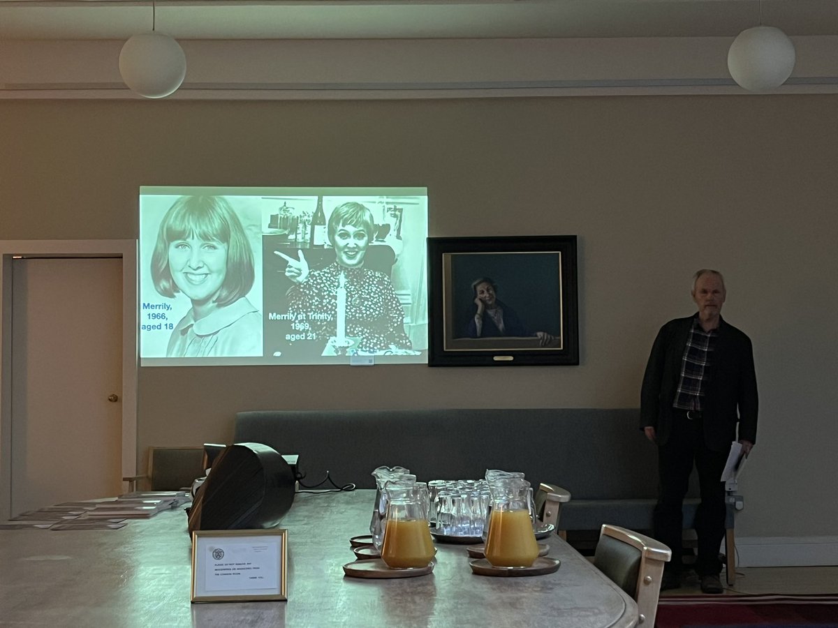 ✨We were delighted to host the TWG Members’ Welcome Reception with poet James Harpur, former Oscar Wilde Writing Fellow at Trinity.

James offered moving reflections on his sister Merrily Harpur’s time at Trinity in the 1960s and read excerpts from his memoir The Magic Theatre.