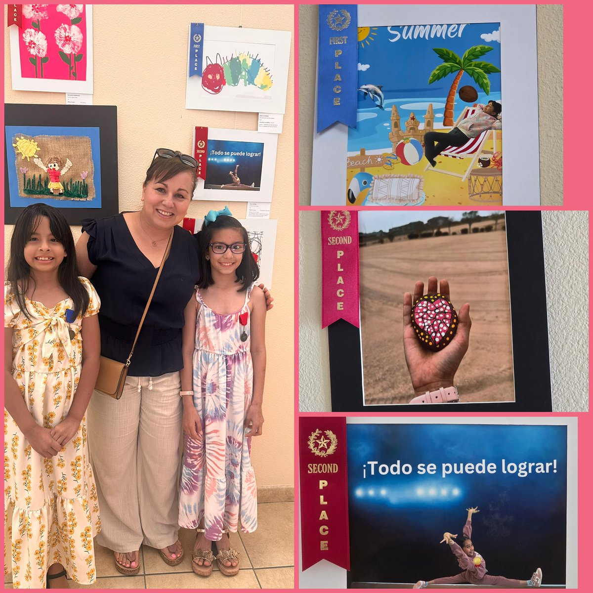Celebrating creativity and talent! Congratulations to our amazing third-grade winners at the district art show! 
Gracias  <a href="/AleMaestraArtes/">Alejandra Gallardo</a> y Mrs. S. Lara por su dedicación a nuestros estudiantes. Go Rattlers!! 🍎💚📕🐍
 <a href="/DSShook_ES/">Principal Chavira, Dr. Sue A. Shook Elem.</a>