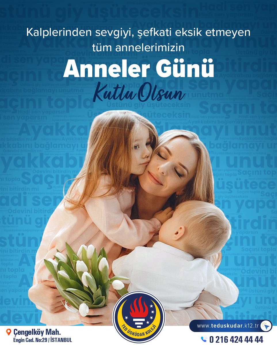 Kalplerinde sevgiyi, şefkati eksik etmeyen tüm annelerimizin Anneler Günü Kutlu Olsun. 🌼❤️ #TED #TEDüsküdarkoleji