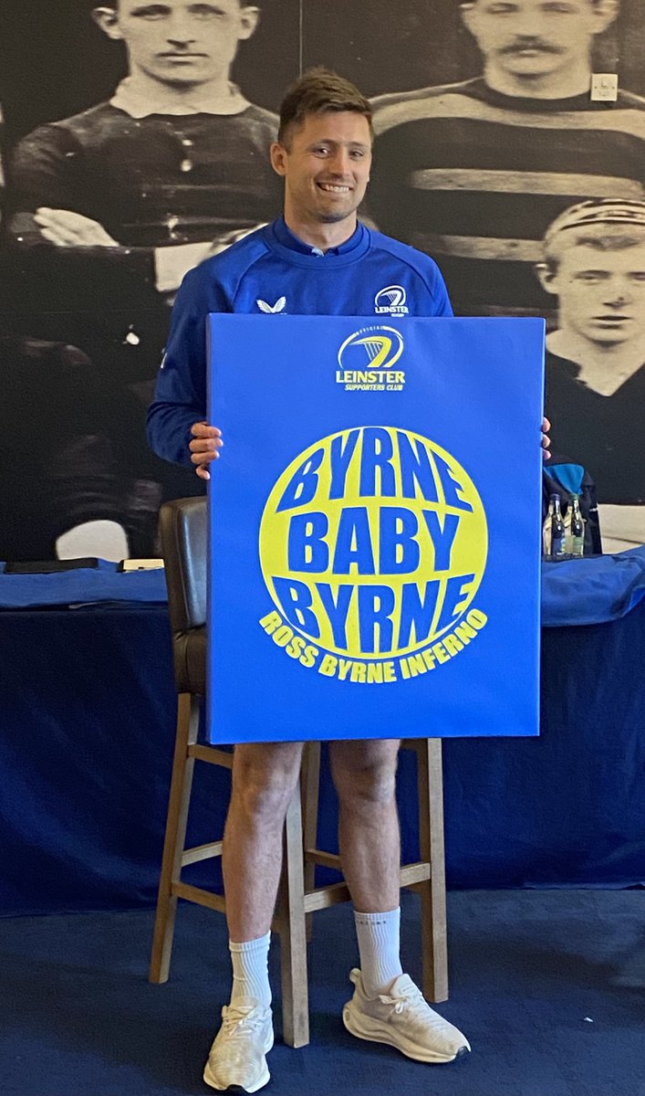The <a href="/OLSCRugby/">Leinster Supporters</a> newest Legend Ross Byrne #27
