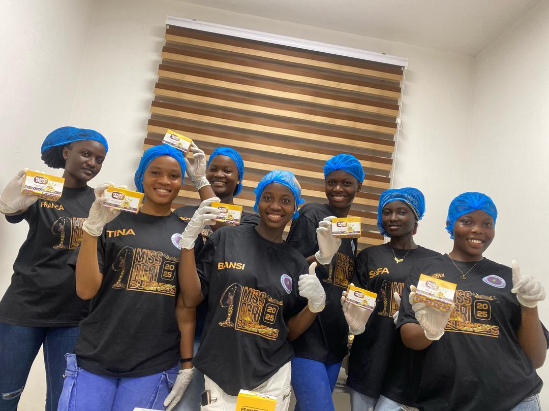 It was a pleasure hosting these brilliant minds at Peanut Pride’s production space. Your passion for agribusiness is inspiring, and we’re cheering you on as you shine in the competition! 💥✨

Go get that crown, queens! 🌟
#PeanutPrideGhana #MsAgribusiness #WomenInAgriculture