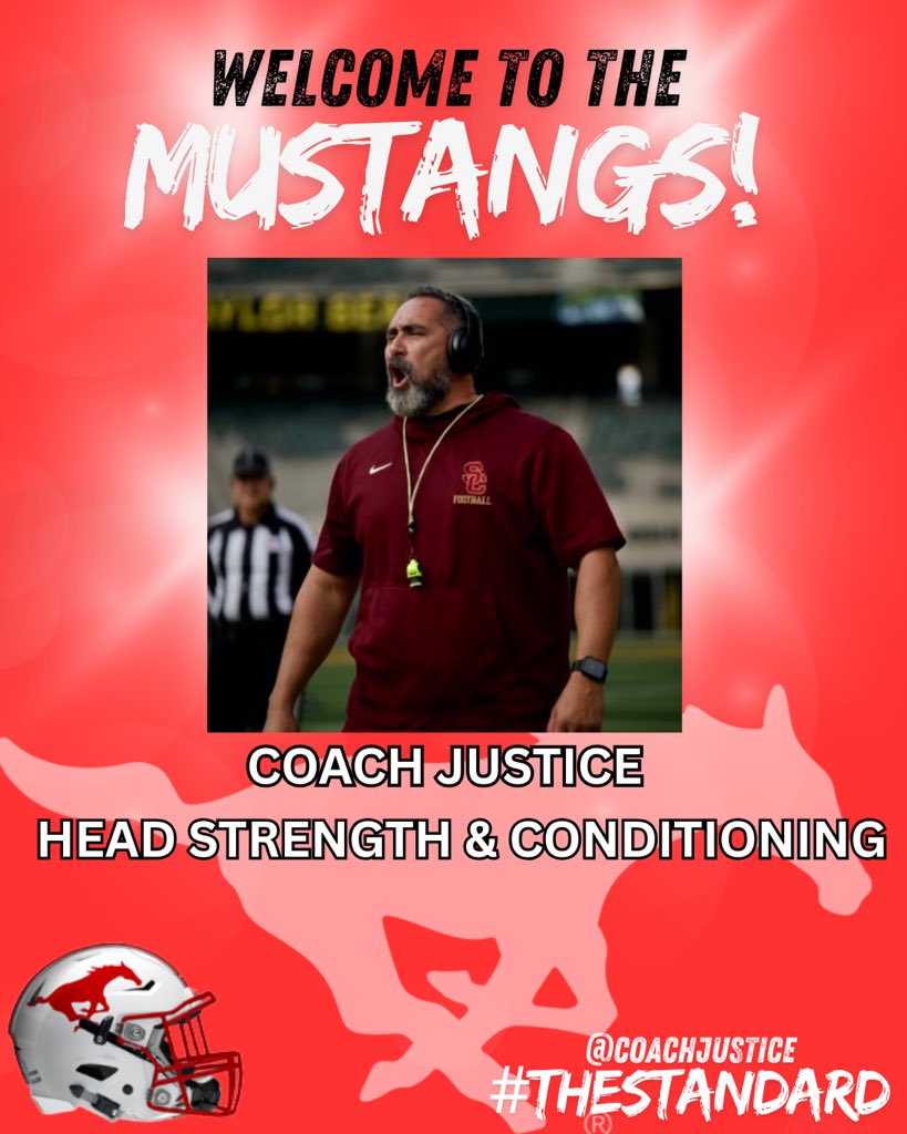 Brooks Haack (@coachhaack09) on Twitter photo 🚨 BIG TIME NEWS 🚨
PLEASE WELCOME <a href="/CoachJustice/">Jeremy Justice M.S.</a> TO THE MUSTANG FAMILY‼️
Coach Is Coming To Us From Summer Creek & Will Be The FULL TIME Strength & Conditioning Coordinator‼️
BIG TIME HIRE FOR ALL THE MUSTANG ATHLETIC PROGRAMS‼️ 📈📈 #TheStandard 🚨 BIG TIME NEWS 🚨
PLEASE WELCOME <a href="/CoachJustice/">Jeremy Justice M.S.</a> TO THE MUSTANG FAMILY‼️
Coach Is Coming To Us From Summer Creek & Will Be The FULL TIME Strength & Conditioning Coordinator‼️
BIG TIME HIRE FOR ALL THE MUSTANG ATHLETIC PROGRAMS‼️ 📈📈 #TheStandard