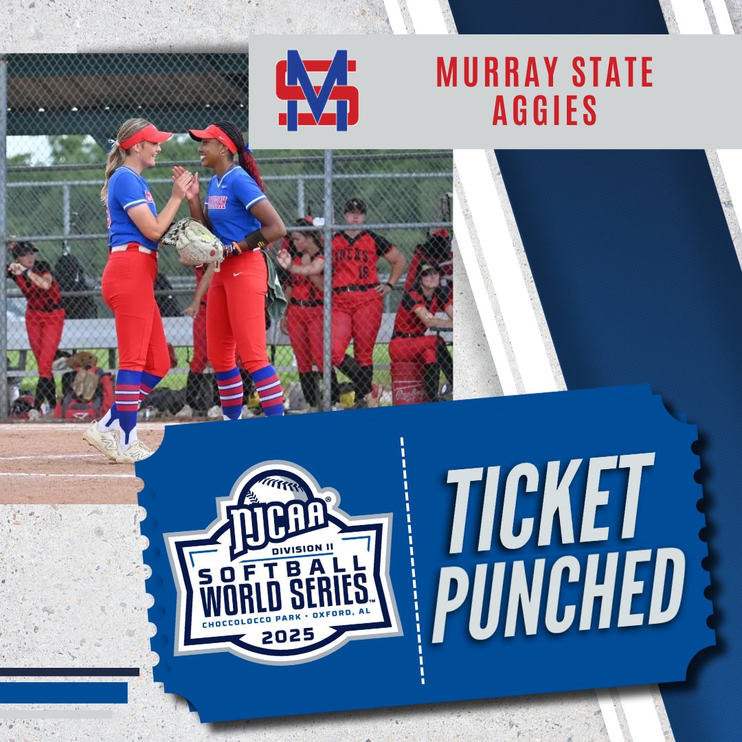 The Aggies are Headed to Alabama!

Murray State claims a spot in the 2025 #NJCAASoftball DII World Series by winning the SW Plains District.

njcaa.org/sports/sball/2…