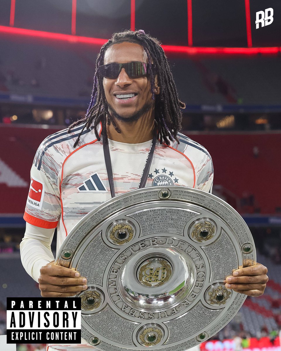 Michael Olise really dropped the coldest pic of the weekend with the Bundesliga trophy 🏆 😮‍💨