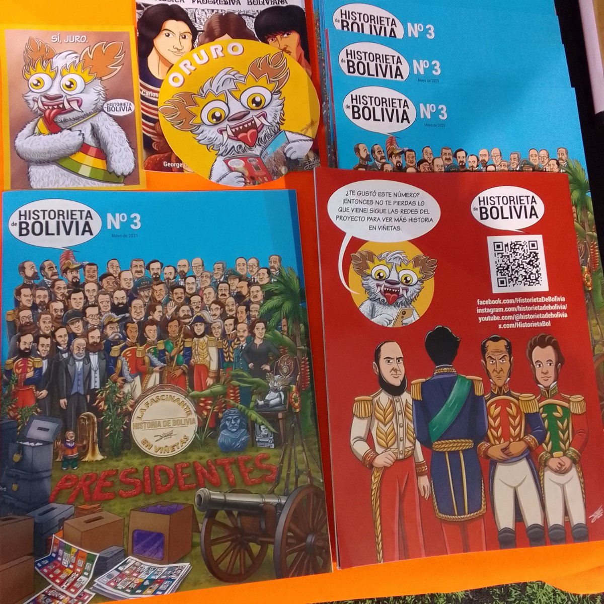 Amigos de #ORURO, estamos en la Feria del Libro en Expoteco, presentando Historieta de Bolivia N 3. ¡Pasen a darse una vuelta!