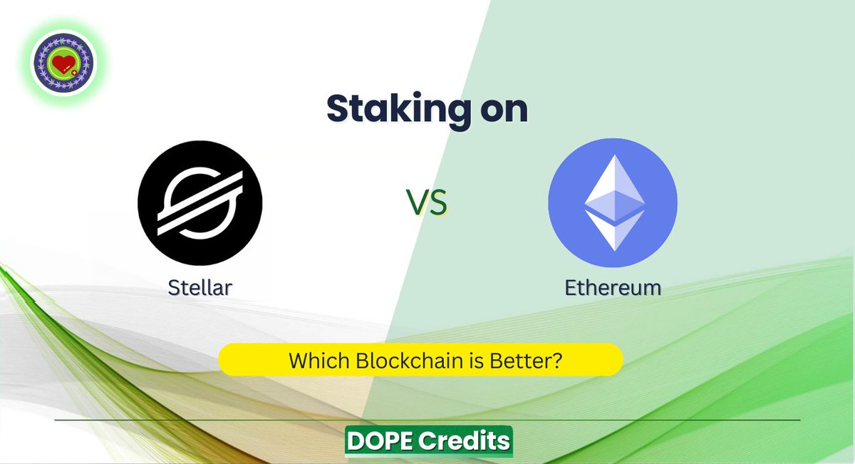 Why pay more to stake?  

Our new blog breaks down Stellar ( $DOPE) vs. Ethereum, highlighting how Stellar offers higher APY, near-zero fees, and NO lock-ups! Sounds good? 

Read here: dopecredits.com/blogs/staking-…

#Crypto #Stellar #XLM