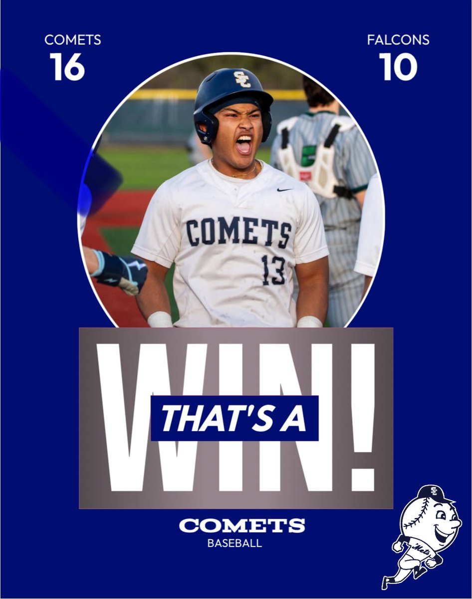 Comets bring home a W on Senior Day! Thanks to everyone who came out to the park today and supported our 8 seniors! Big thanks to <a href="/SolonBoosters/">Solon Athletic Boosters</a> for grilling hot dogs for the fans!