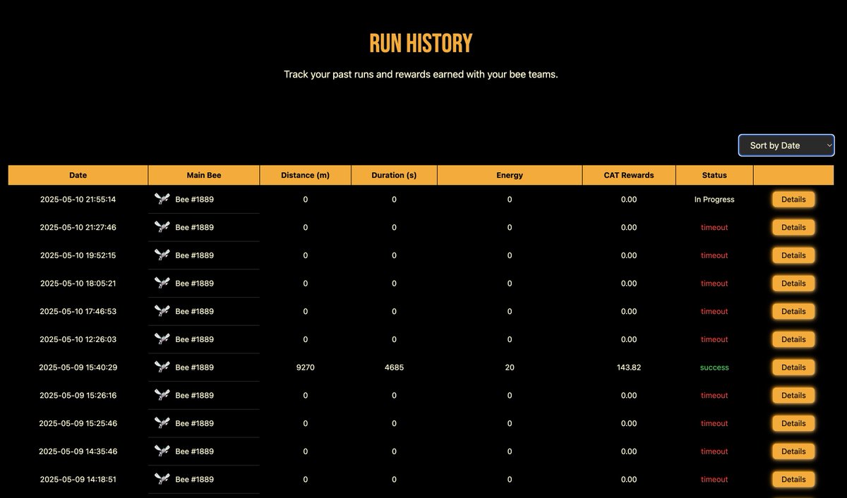 Kawa (@kawabaumga_) on Twitter photo Wanna have a look on your run history?
With <a href="/TLB_Tools/">The Life Bomb Tools</a> , you can easily have an overview on your past runs with as much details as available π₯π₯π₯
<a href="/The_Life_Bomb/">π±π£ THE LIFE BOMB | ALPHA PHASE I</a>
#TLBLover #Cryptogaming #Web3 #M2E Wanna have a look on your run history?
With <a href="/TLB_Tools/">The Life Bomb Tools</a> , you can easily have an overview on your past runs with as much details as available π₯π₯π₯
<a href="/The_Life_Bomb/">π±π£ THE LIFE BOMB | ALPHA PHASE I</a>
#TLBLover #Cryptogaming #Web3 #M2E