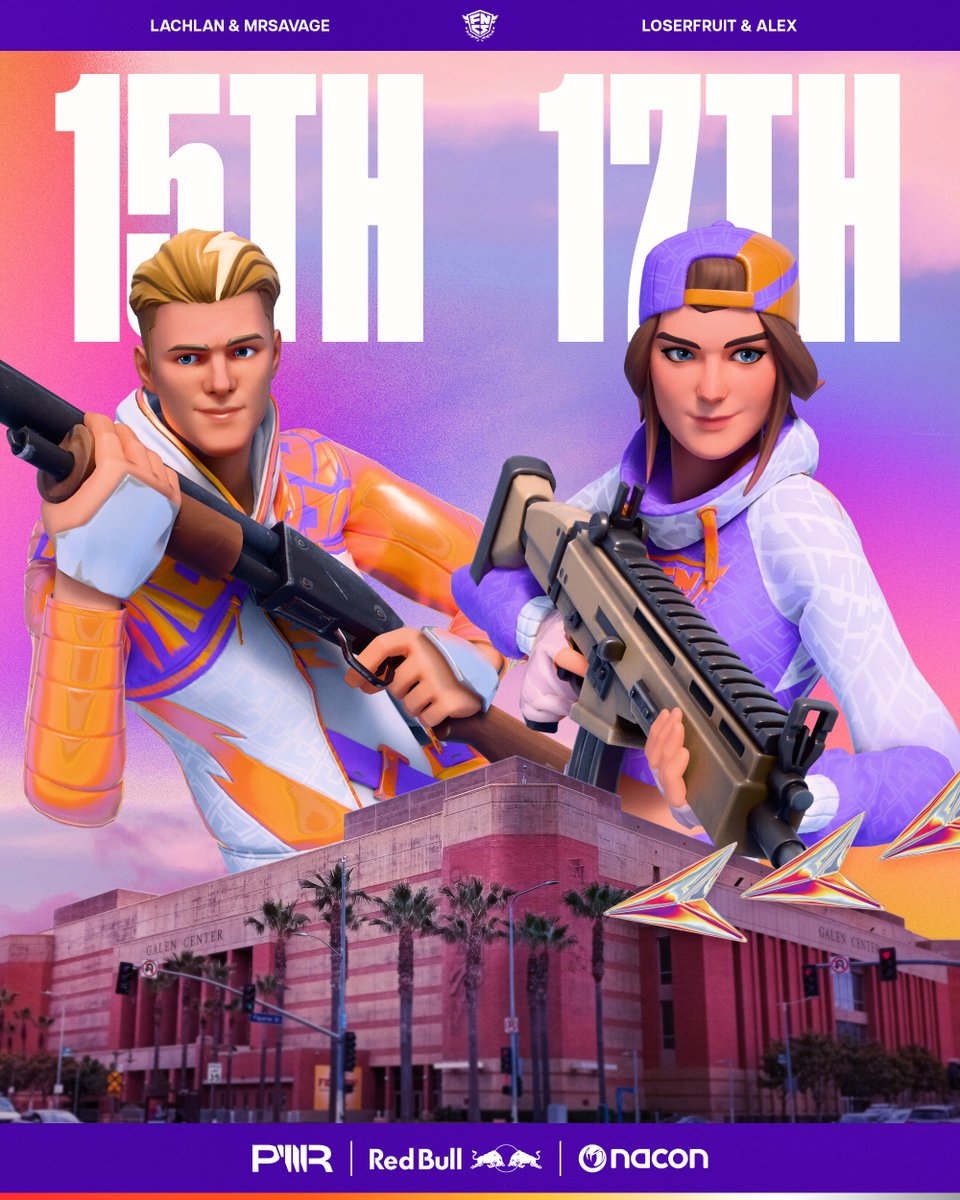 Final score from the Fortnite Pro-Am, GG's everyone 💛