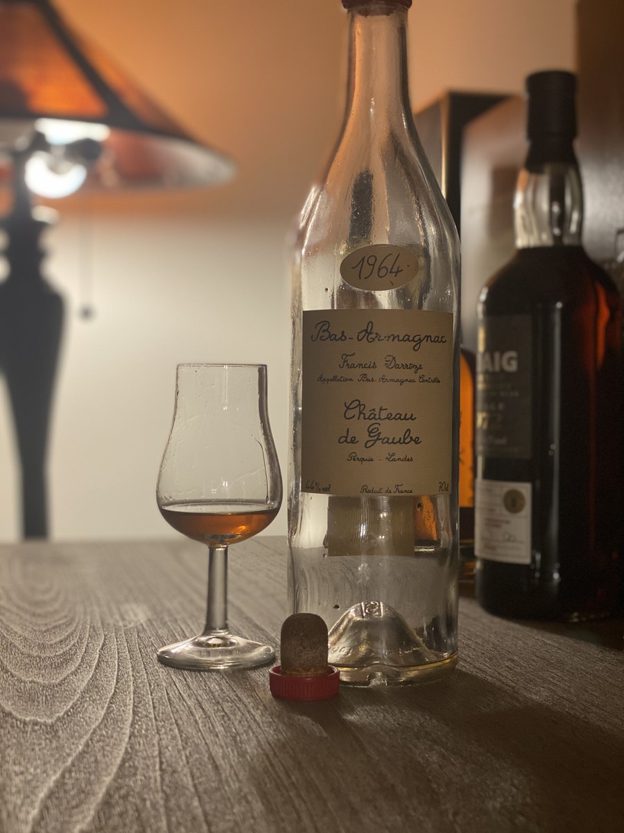Twenty years ago, I spent a day with Marc Darroze, who purchased Armagnac from small farmhouse producers and bottled them under his label. We tasted through over a dozen different ones, dating back to pre-WW2. This was my favorite, distilled in 1964. Thanks for the memories.