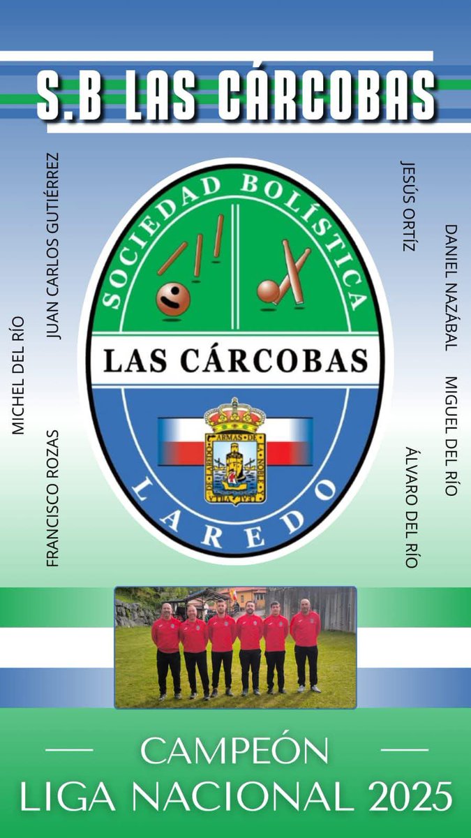 🎳Enhorabuena al equipo nacional de Sociedad Bolística #LasCarcobas por proclamarse campeón de liga👏🏻👏🏻👏🏻