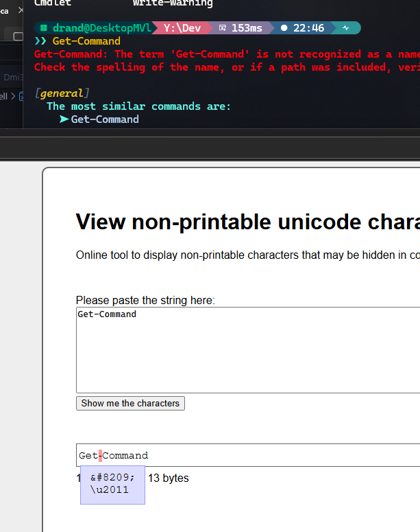 ChatGPT is replacing the minus in the middle of code with special characters so it can't be copy pasted. WTF <a href="/ChatGPTapp/">ChatGPT</a>