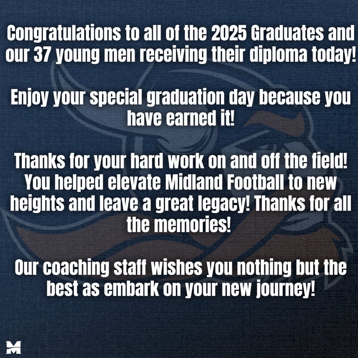 MidlandU_FB's tweet image. Once a Warrior, Always a Warrior!
Love You Too!
🤟🤟
Coach Jamrog
#SUMMIT