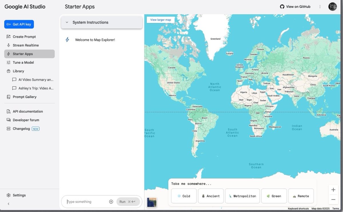 Uppercase85's tweet image. Week 3 day 5: Gemini and Google Ai studios
Got to interact with #mapexplorer and #geminilive

#ALX_AiSK 
@alx_africa