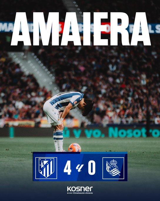 😶😶😶😞😞😞

Atlético Madrid 4 - 0 Real Sociedad

#WeAreReal #AurreraReala #RealSociedad
