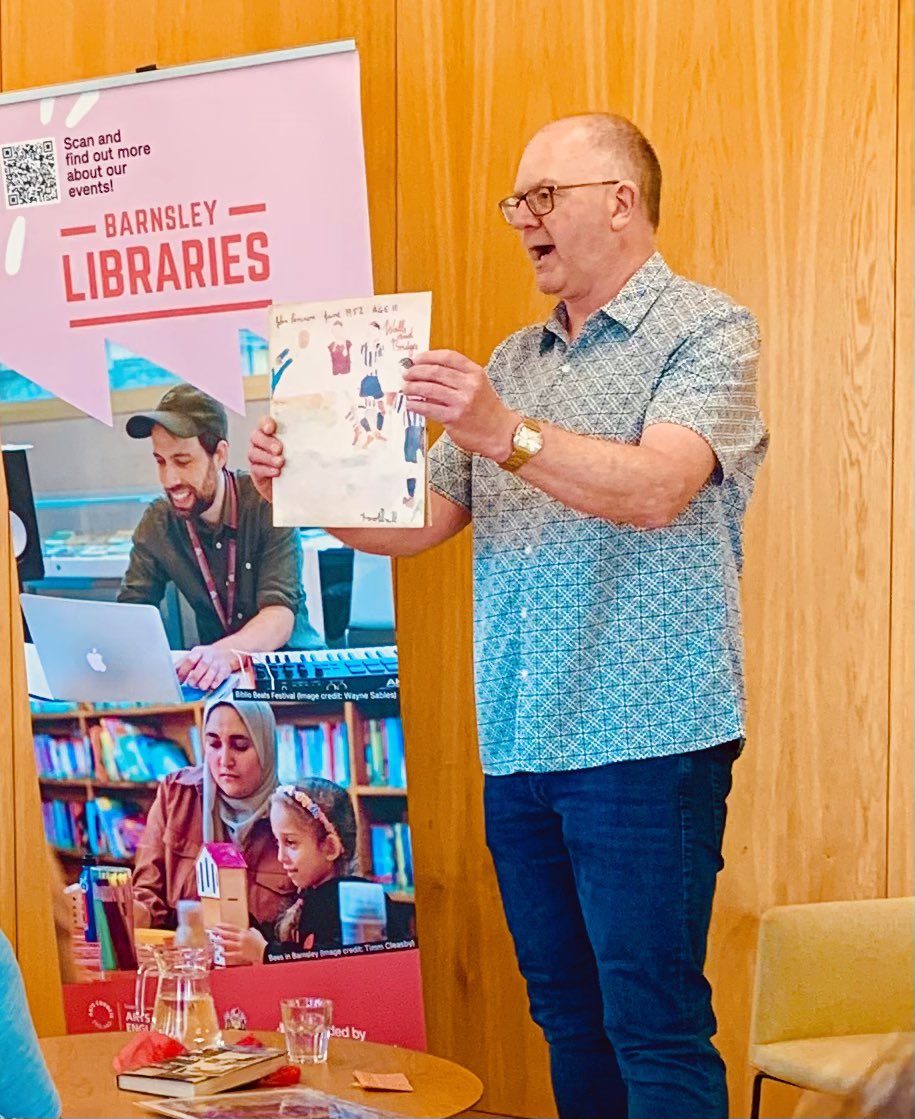 Lee Tallant (@leetallant1) on Twitter photo Great event <a href="/BarnsleyLibs/">Barnsley Libraries</a> this morning.
Barnsley,Newcastle,Chile,John Lennon
and a wooden key!Postcards from Santiago is the George Robledo story written by <a href="/SpencerVignes/">Spencer Vignes</a> ,buy it⚽️ Great event <a href="/BarnsleyLibs/">Barnsley Libraries</a> this morning.
Barnsley,Newcastle,Chile,John Lennon
and a wooden key!Postcards from Santiago is the George Robledo story written by <a href="/SpencerVignes/">Spencer Vignes</a> ,buy it⚽️