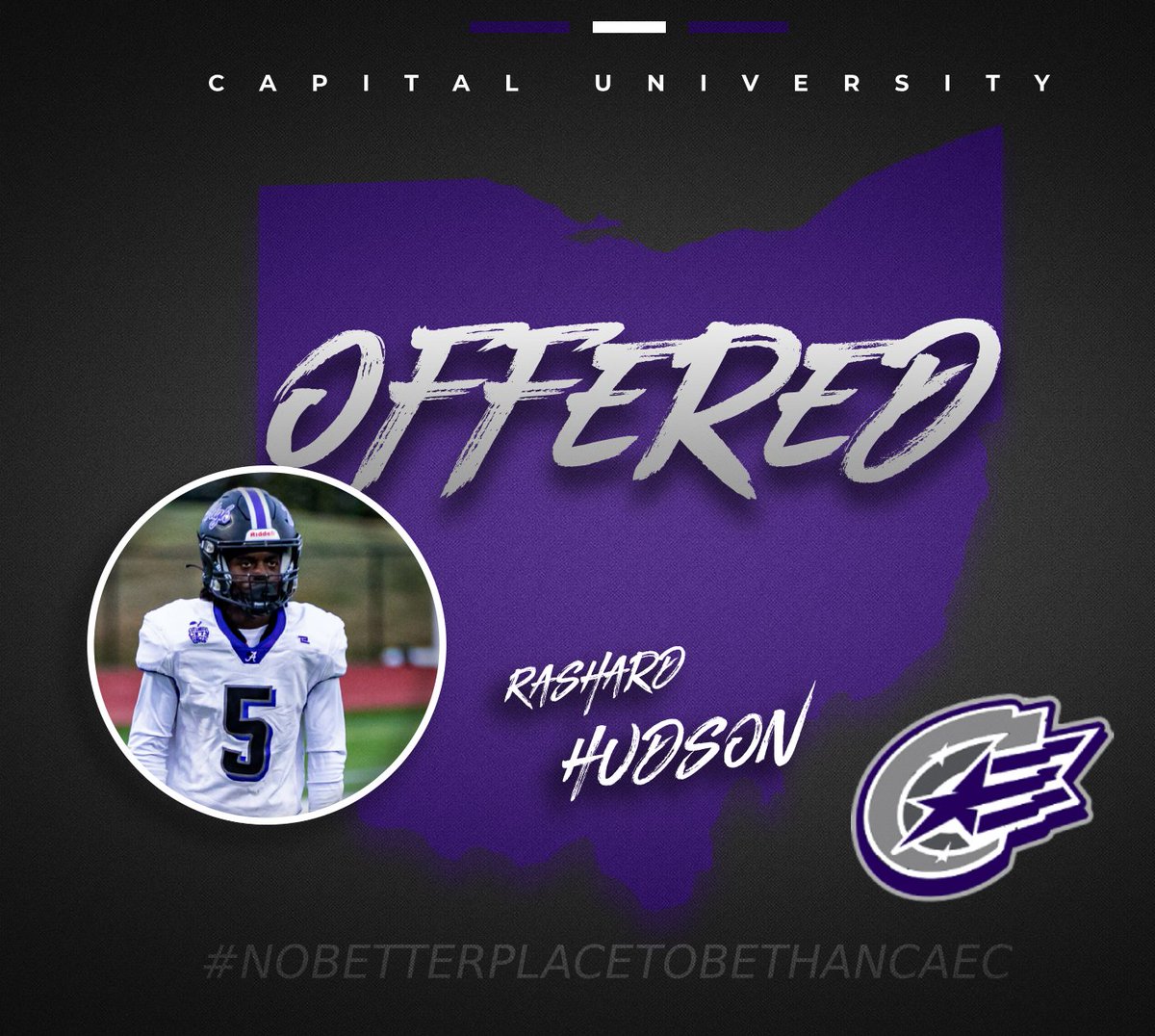 Congrats <a href="/hudsonrashard1/">Rashard Hudson</a> ! #NoBetterPlaceToBeThanCAEC☔☔☔