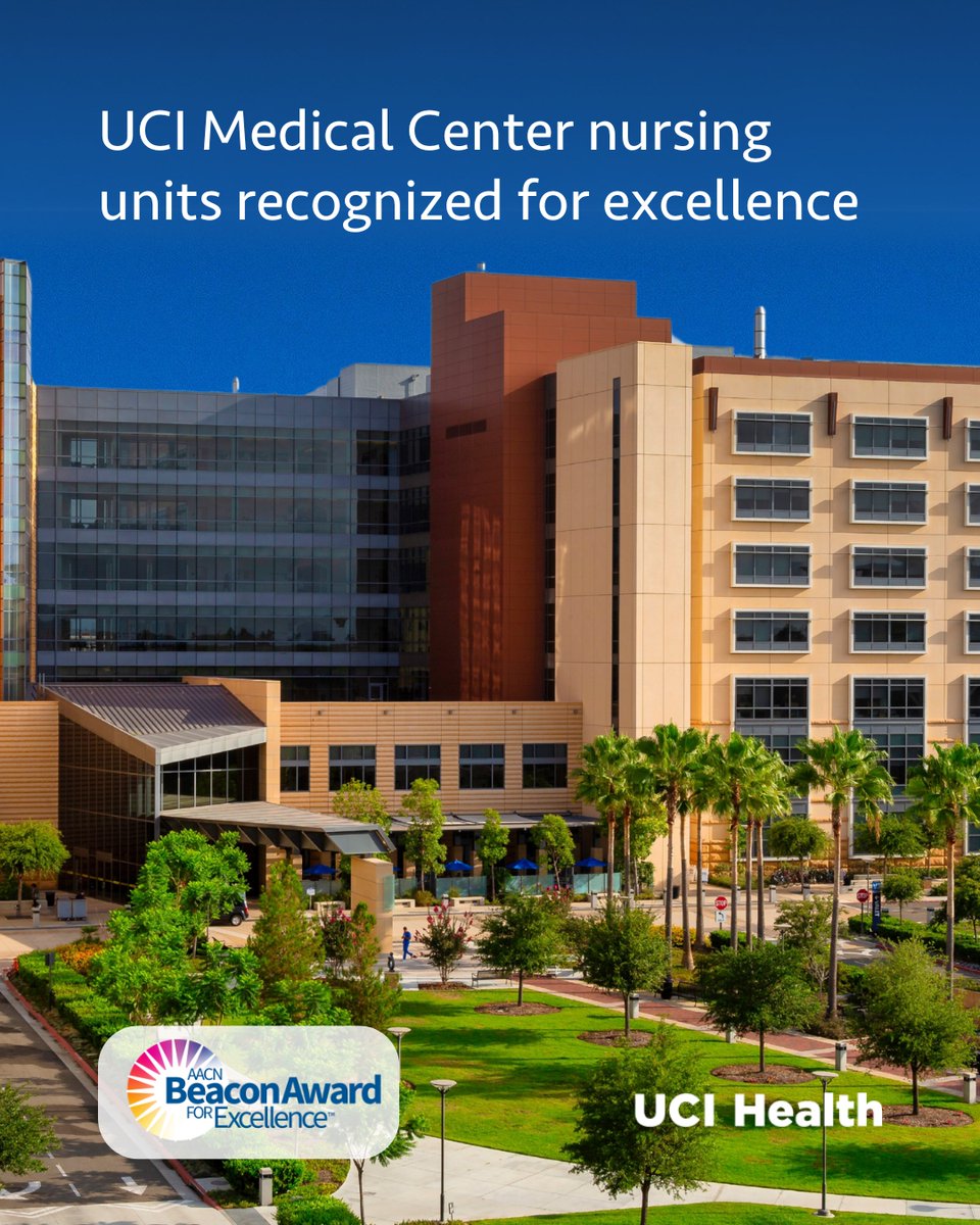 The neurosciences step down unit, the cardiovascular ICU and the cardiovascular surgery unit at UCI Medical Center have been honored with the prestigious #BeaconAward for Excellence.

Learn more during #NursesWeek at bit.ly/4jR4Jkq