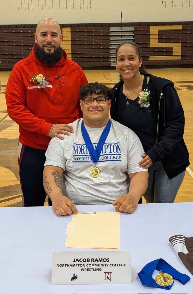 Congratulations to Jacob Ramos
Northampton Community College- Wrestling 
#GoRoughs 🤼