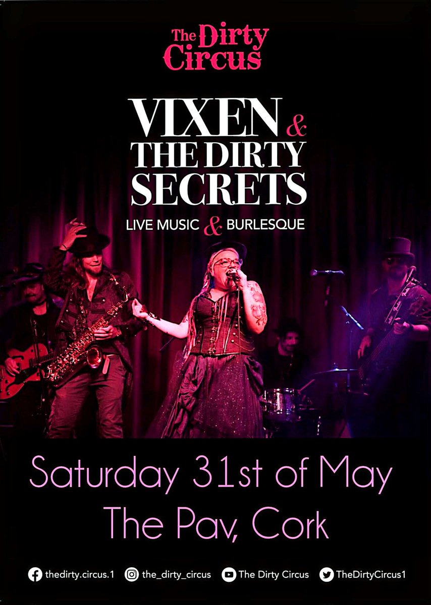 The Dirty Circus (@thedirtycircus1) on Twitter photo We are off to #Cork May 31st for some 'Live Music & Burlesque ' in The Pav <a href="/CorksRedFM/">Red FM</a> <a href="/CorkMidsummer/">Cork Midsummer Festival</a> <a href="/yaycork/">Yay Cork</a> <a href="/corkjazzfest/">Guinness Cork Jazz</a> <a href="/corkcityarts/">Cork City Arts</a> <a href="/corkbeo/">Cork Beo</a> #corkevents <a href="/corkpride/">Cork LGBT+ Pride</a> <a href="/CorkStudentNews/">Cork Student News</a> #alternativecork <a href="/corklivemusic/">corklivemusicguide</a> <a href="/CorkLiveTV/">CorkLiveTV</a> We are off to #Cork May 31st for some 'Live Music & Burlesque ' in The Pav <a href="/CorksRedFM/">Red FM</a> <a href="/CorkMidsummer/">Cork Midsummer Festival</a> <a href="/yaycork/">Yay Cork</a> <a href="/corkjazzfest/">Guinness Cork Jazz</a> <a href="/corkcityarts/">Cork City Arts</a> <a href="/corkbeo/">Cork Beo</a> #corkevents <a href="/corkpride/">Cork LGBT+ Pride</a> <a href="/CorkStudentNews/">Cork Student News</a> #alternativecork <a href="/corklivemusic/">corklivemusicguide</a> <a href="/CorkLiveTV/">CorkLiveTV</a>