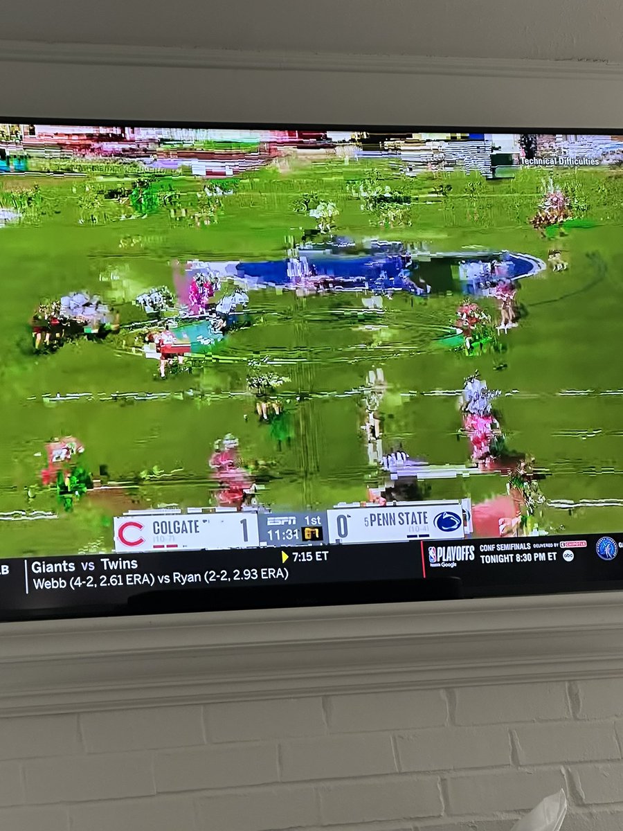 sdawes44's tweet image. Great coverage @espn of the Penn State v Colgate game