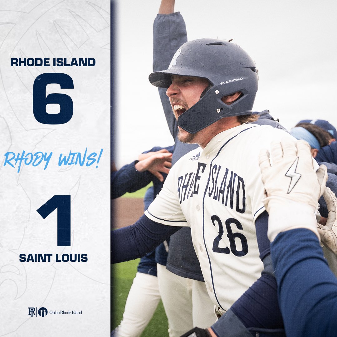 Rhode Island Rams (@gorhodyrams) on Twitter photo celebrate seniors ✔️
secure the series ✔️
most wins in a season since 2013 ✔️
<a href="/RhodyBaseball/">Rhody Baseball</a> #GoRhody celebrate seniors ✔️
secure the series ✔️
most wins in a season since 2013 ✔️
<a href="/RhodyBaseball/">Rhody Baseball</a> #GoRhody