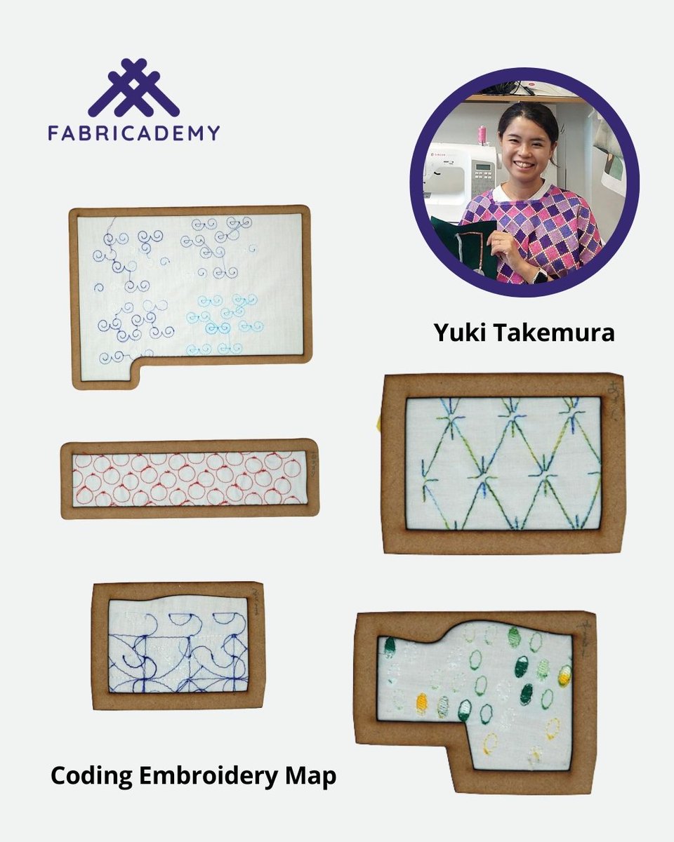 FabLab Leon (@fablableon) on Twitter photo 🎓🧵 ¡Yuki se ha graduado en <a href="/fabricademy/">Textile and Technology Academy</a> con un proyecto que une bordado, tecnología y cultura!
🌍 Está creando un mapa textil global con técnicas tradicionales, historias y símbolos, accesibles con QR.
👏 ¡Enhorabuena, Yuki!
#FabLabLeón #TextilYTecnología #STEAM 🎓🧵 ¡Yuki se ha graduado en <a href="/fabricademy/">Textile and Technology Academy</a> con un proyecto que une bordado, tecnología y cultura!
🌍 Está creando un mapa textil global con técnicas tradicionales, historias y símbolos, accesibles con QR.
👏 ¡Enhorabuena, Yuki!
#FabLabLeón #TextilYTecnología #STEAM