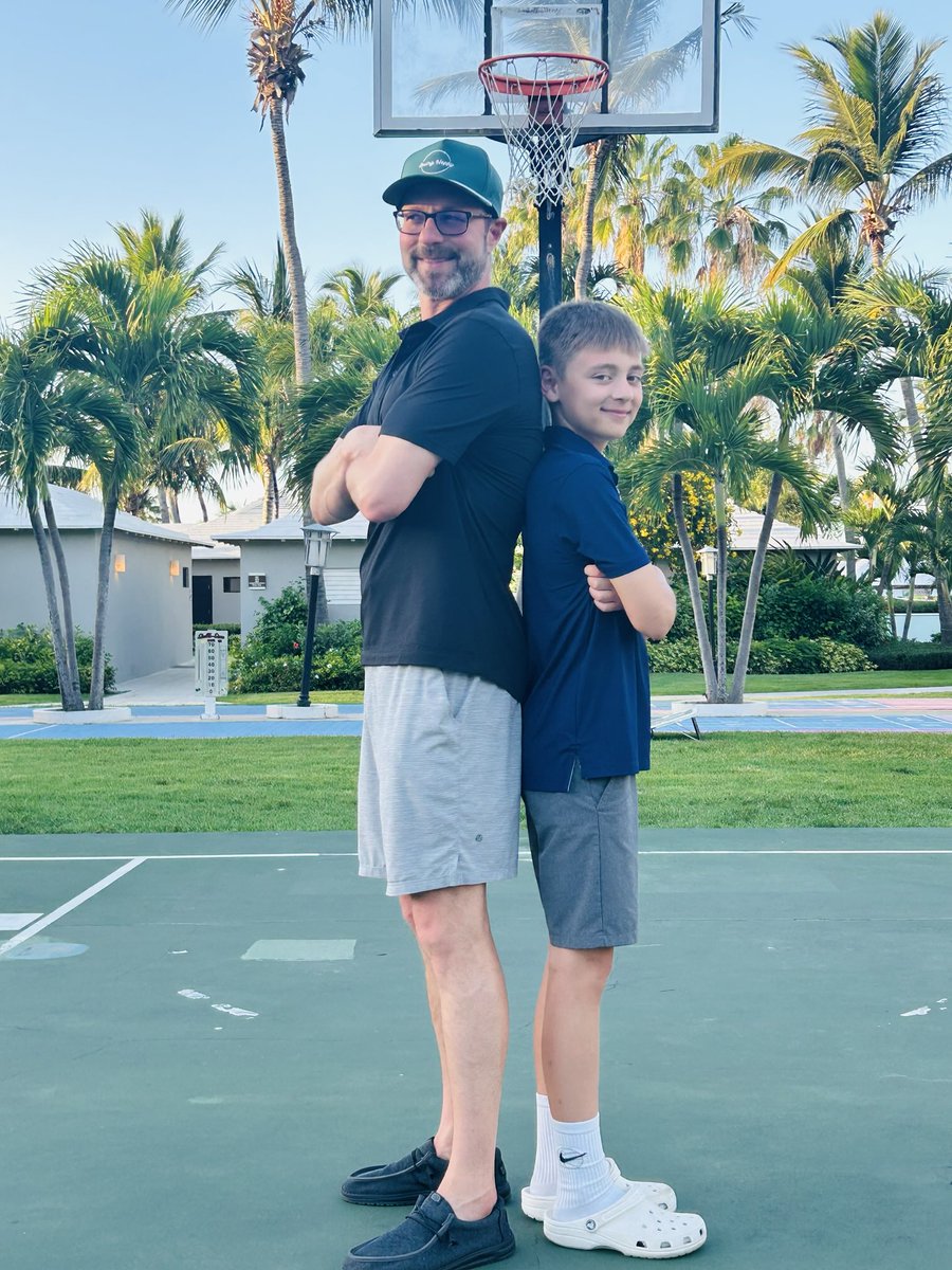 Back2back champs…Father/Son basketball shooting competition on the island. ❤️ 🏆