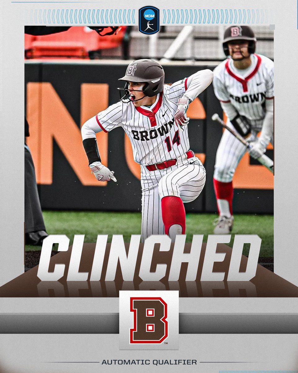 NCAA Softball (@ncaasoftball) on Twitter photo 🐻 CLINCHED 🐻
<a href="/BrownU_Softball/">Brown Softball</a> defeats Princeton, 4-1, to win the <a href="/IvyLeague/">Ivy League</a> tournament and secure the AQ for the #RoadToWCWS!
#NCAASoftball 🐻 CLINCHED 🐻
<a href="/BrownU_Softball/">Brown Softball</a> defeats Princeton, 4-1, to win the <a href="/IvyLeague/">Ivy League</a> tournament and secure the AQ for the #RoadToWCWS!
#NCAASoftball