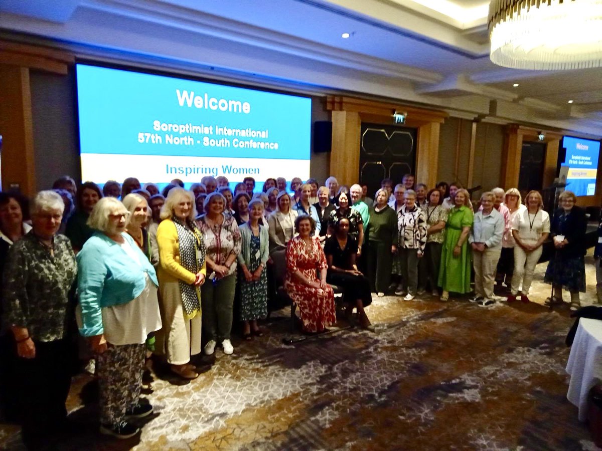 What a day! We came together at the SI North South Conference in Belfast—we listened, we learned, we laughed, we cried, and we connected.

We leave inspired.
We are changemakers.
Empowered women, empower women.
 #soroptimist #sigbi #soroptimistniroi #Inspiringwomen2025
