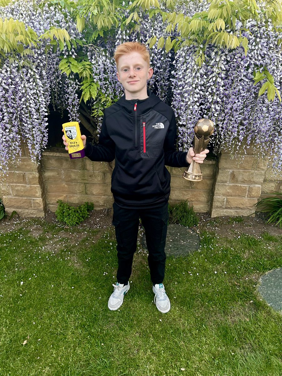 He’s loved playing  Saturday footy for Maltby this year - top players and lads. Huge thanks to the coaching team for all they do ⚽️👍🔴⚫️🔴