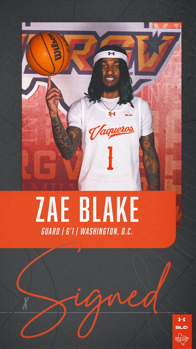 UTRGV Men’s Basketball (@utrgvmbb) on Twitter photo Help us welcome Zae Blake to the 956! 
#RallyTheValley #UTRGV Help us welcome Zae Blake to the 956! 
#RallyTheValley #UTRGV