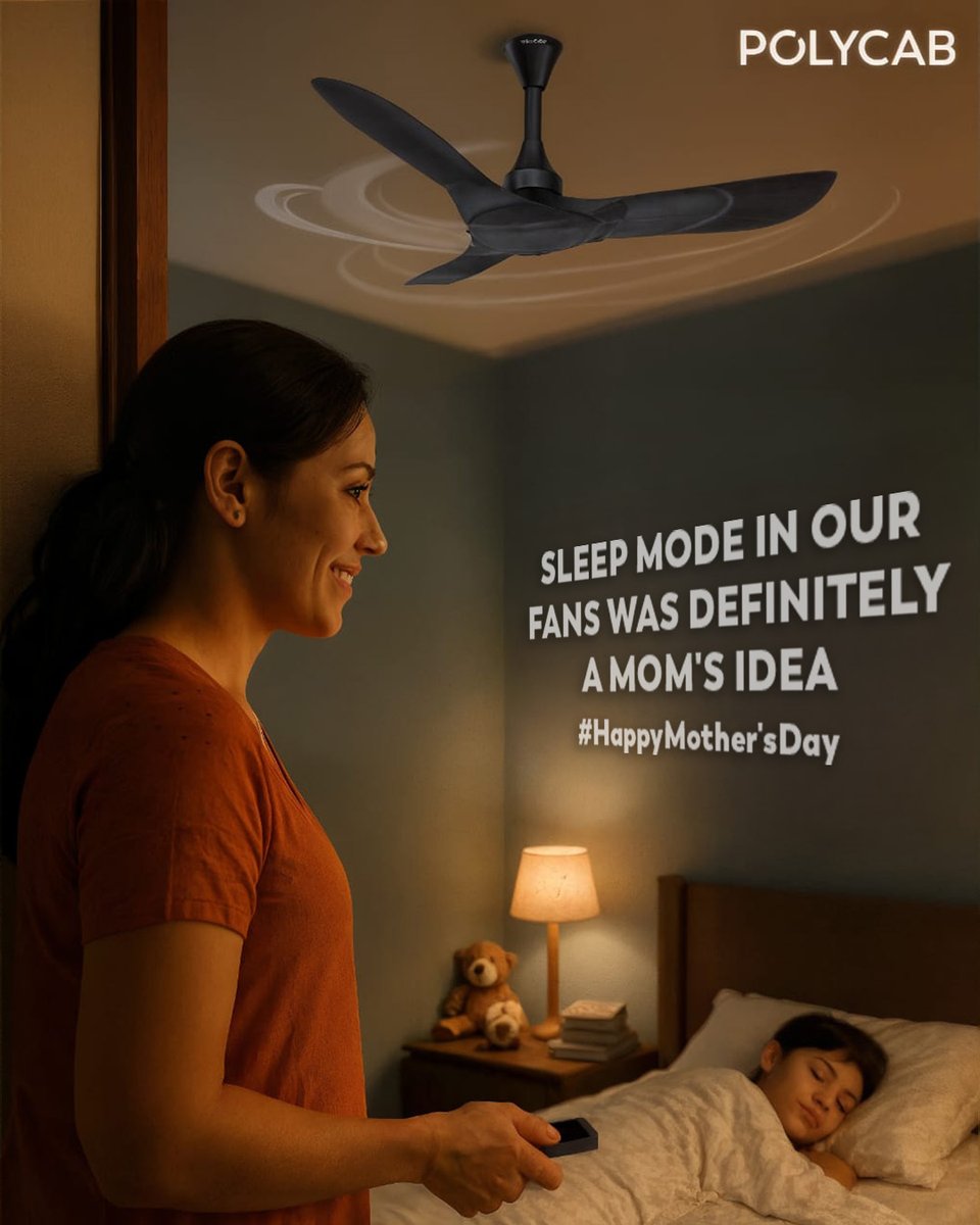 Everything is temporary but "time par sojana" by mom is permanent. Here's to the one who always looks out for our comfort. Happy Mothers Day!

#Polycab #HappyMothersDay #Mothers #Moms #SleepMode #MothersLove