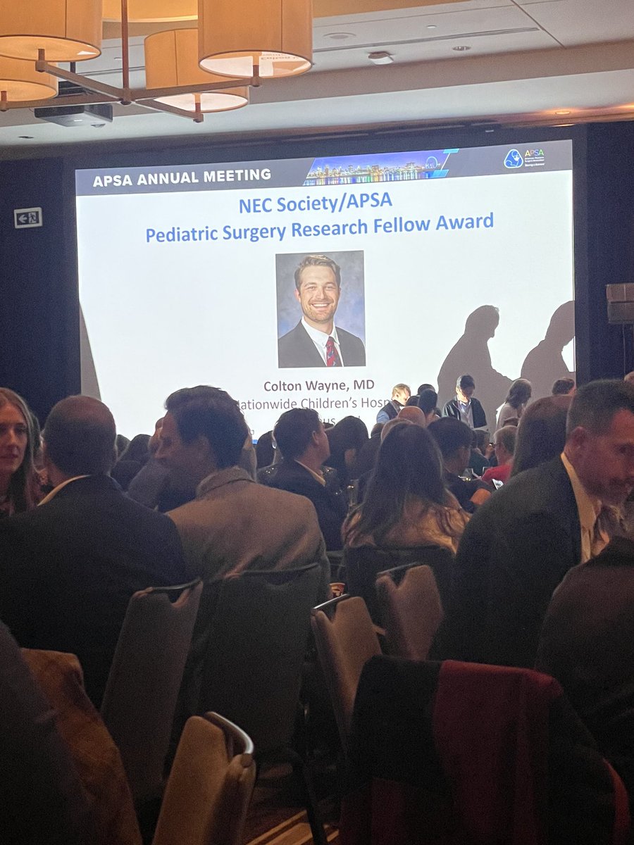 Colton Wayne, MD (@colton_wayne65) on Twitter photo Incredibly honored to receive the Pediatric Surgery Research Fellow Award at #APSA2025 this year, very grateful to the NEC Society and APSA for this grant to support my research in necrotizing enterocolitis! So thankful for my colleagues at <a href="/NCHPedSurg/">Nationwide PedSurg</a> and my mentor <a href="/GailBesner/">Gail Besner</a>! Incredibly honored to receive the Pediatric Surgery Research Fellow Award at #APSA2025 this year, very grateful to the NEC Society and APSA for this grant to support my research in necrotizing enterocolitis! So thankful for my colleagues at <a href="/NCHPedSurg/">Nationwide PedSurg</a> and my mentor <a href="/GailBesner/">Gail Besner</a>!
