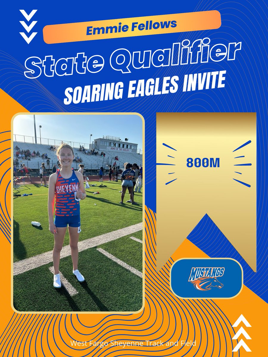 Congrats to Emmie Fellows on qualifying her 800m run with a time of 2:24.36